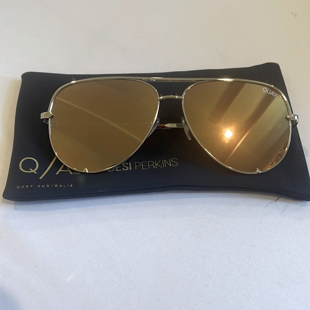 Quay X Desi Sunglasses high key